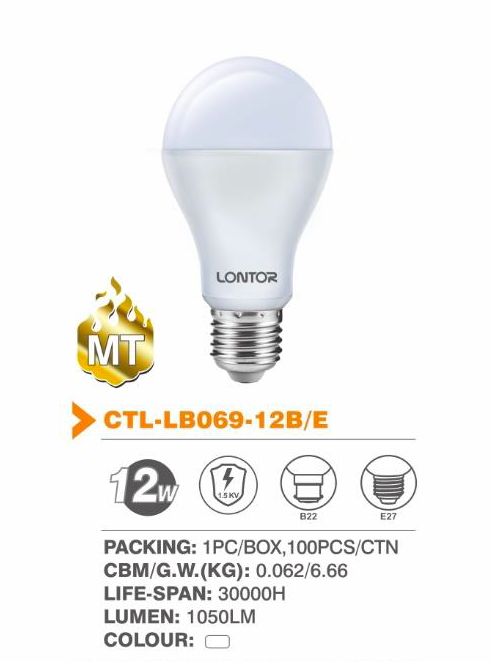 12W Longlife Light Bulb - Lontor