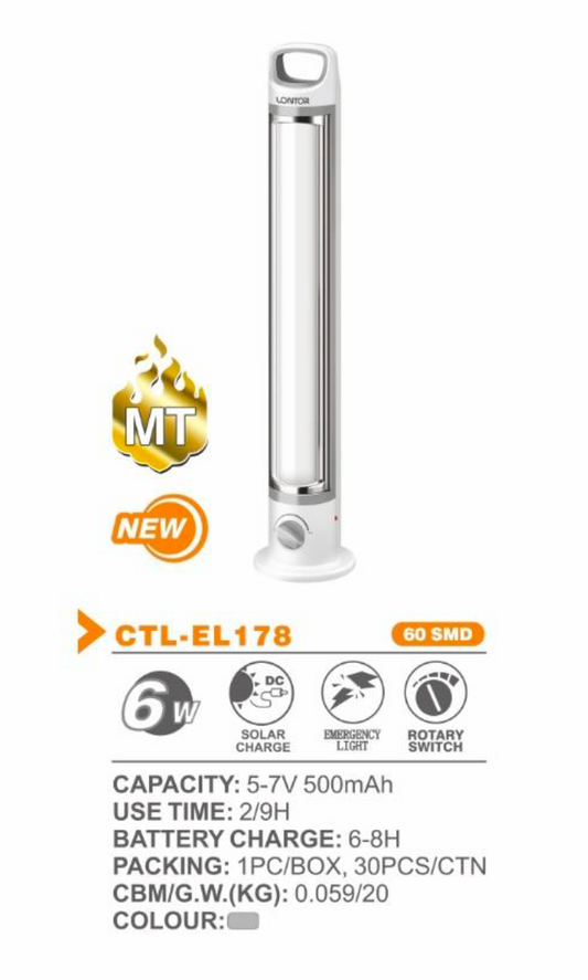 6W Rechargeable LED Emergency Light - Lontor