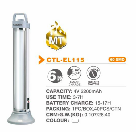 6W Rechargeable LED Light - Lontor