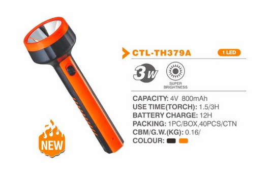 3W Rechargeable LED Torch - Lontor