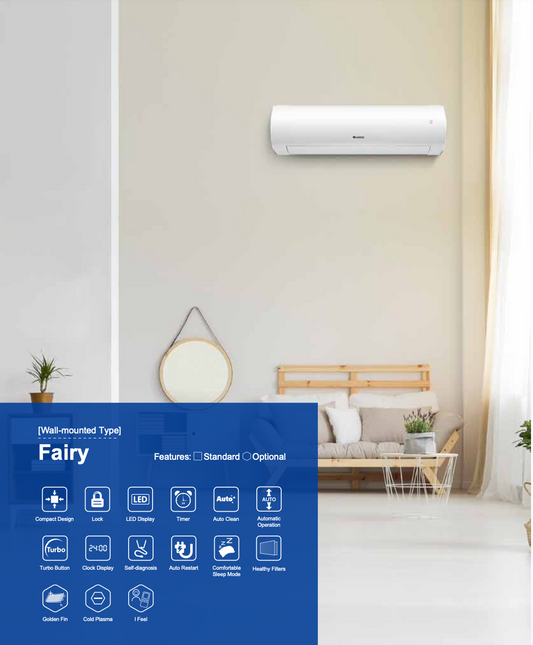 1.5HP FAIRY INVERTER(WIFI) (INDOOR & OUTDOOR) - Gree Wall Mounted