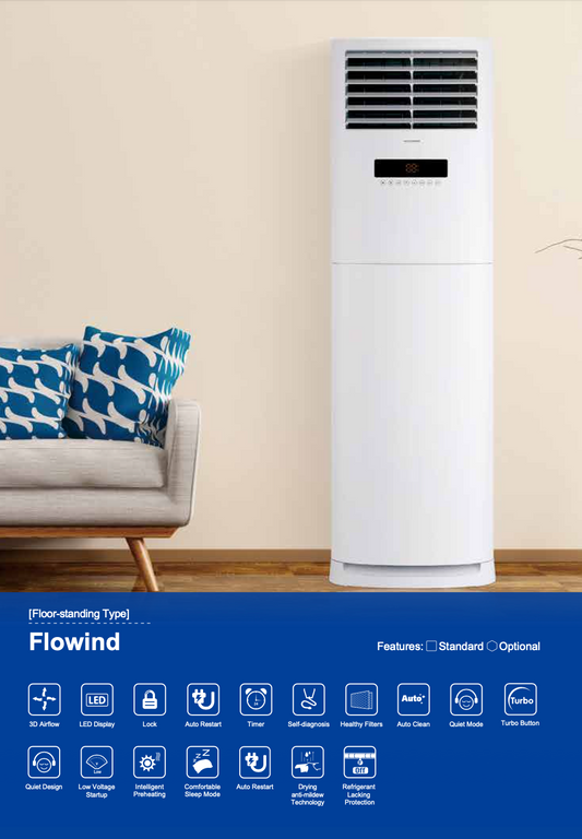 5HP FLOWIND (INDOOR & OUTDOOR) - Gree Floor Standing