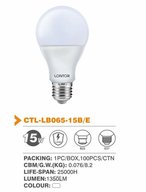 15W Lightbulb B22